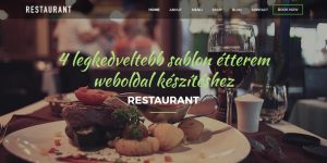 étterem weboldal készítés
